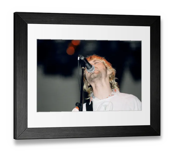 Framed Print : Kurt Cobain, lead singer of Seattle-based grunge rock group Nirvana Framed Print : Kurt Cobain, lead singer of Seattle-based grunge rock group Nirvana
