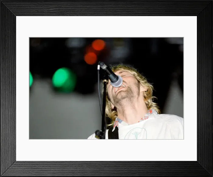Framed Print : Kurt Cobain, lead singer of Seattle-based grunge rock group Nirvana Framed Print : Kurt Cobain, lead singer of Seattle-based grunge rock group Nirvana
