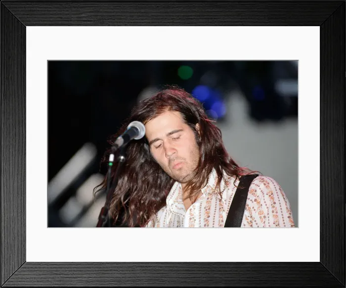 Framed Print : Krist Noveselic, bass guitarist of Seattle-based grunge rock group Nirvana