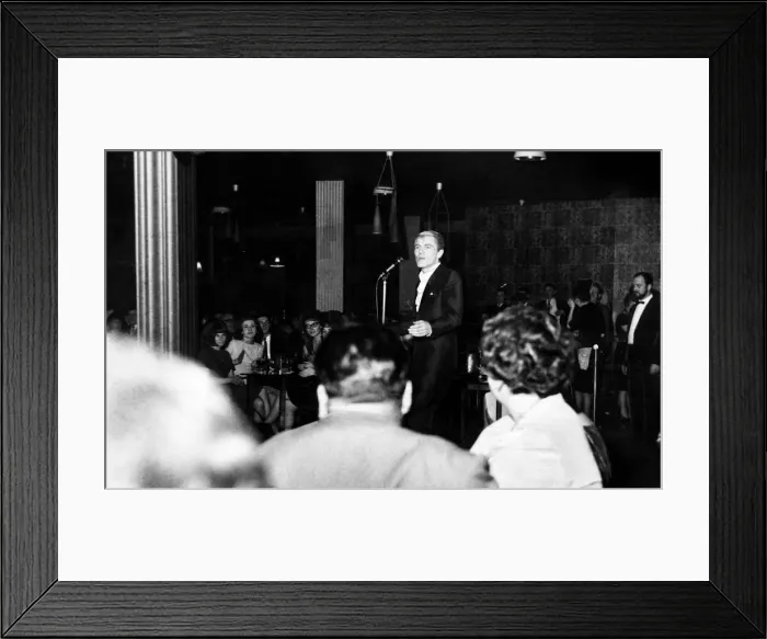 Framed Print : Adam Faith, performs at the Dolce Vita Club Newcastle, 1st December 1964 Framed Print : Adam Faith, performs at the Dolce Vita Club Newcastle, 1st December 1964