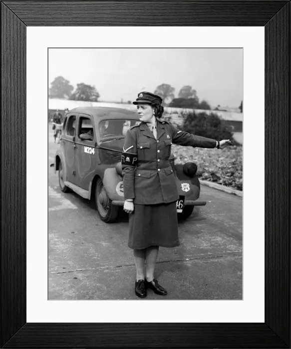 Framed Print : Women of the first ATS Regimental Poice Unit, tat an Auxiliary Territorial Service Framed Print : Women of the first ATS Regimental Poice Unit, tat an Auxiliary Territorial Service