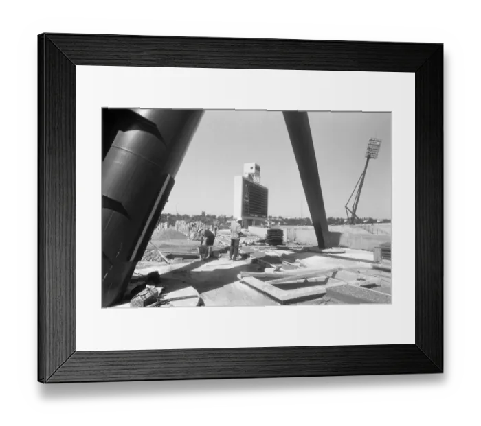 Framed Print : Cordoba, Argentina where a new football stadium is under construction for the 1978 World Framed Print : Cordoba, Argentina where a new football stadium is under construction for the 1978 World