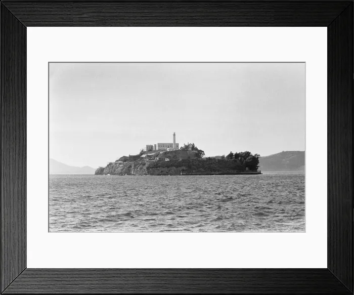 Framed Print : Alcatraz Island and prison in San Francisco Bay. September 1979 The prison was Framed Print : Alcatraz Island and prison in San Francisco Bay. September 1979 The prison was