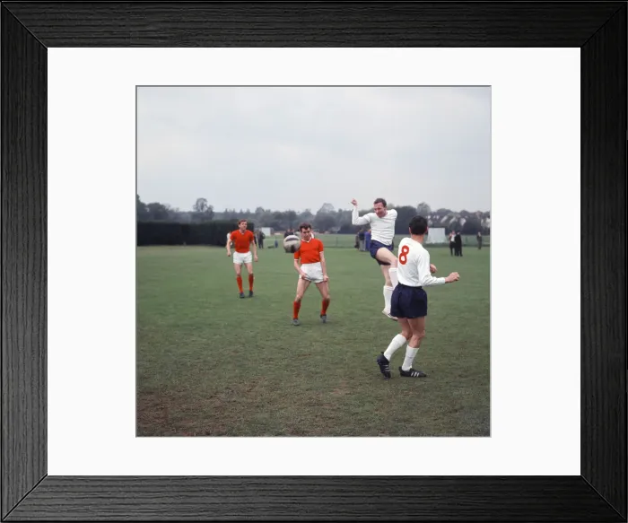 Framed Print : England team training session at Roehampton ahead of their match against Yugoslavia Framed Print : England team training session at Roehampton ahead of their match against Yugoslavia