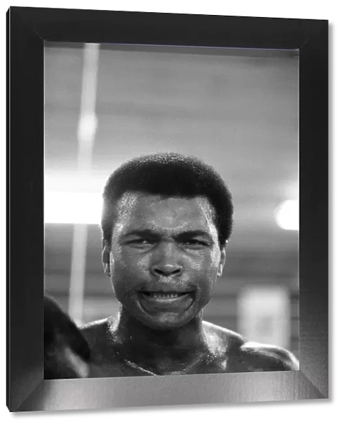 Muhammad Ali training at his camp in Deer Lake Pennsylvania 22nd January 1974