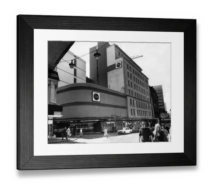 Framed Print : C&A store in Corporation Street, Birmingham, 15th July 1971