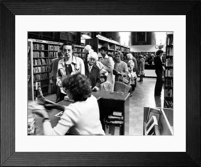 Framed Print : Coventry city library. 21st July 1978