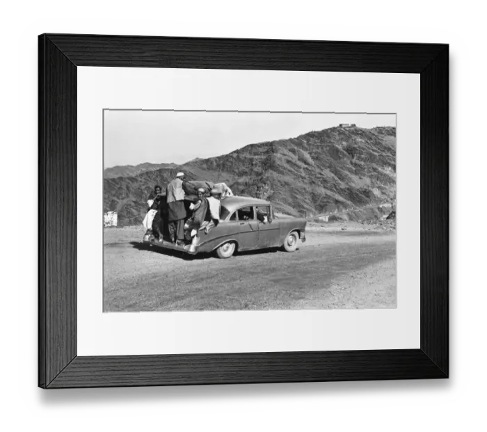 Framed Print : Khyber Pass taxi service. One of the strangest taxi services in the world Framed Print : Khyber Pass taxi service. One of the strangest taxi services in the world