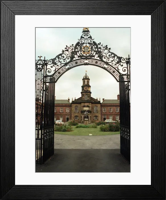 Framed Print : The Sir William Turner Hospital which is close to ICI Wilton. 2nd October 1997