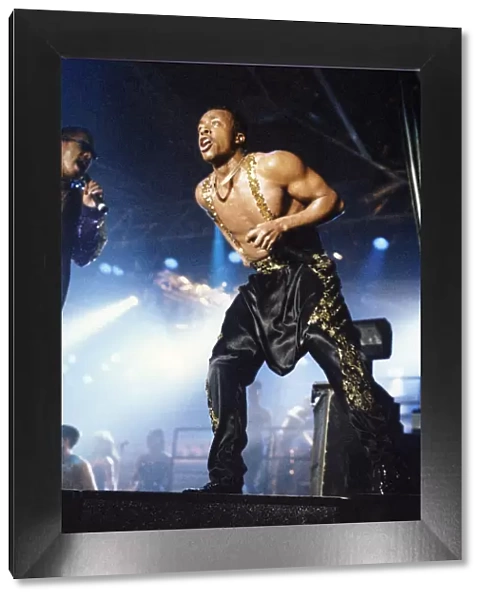 American singer MC Hammer performs in concert at the Whitley Bay Ice Rink, Tyne and Wear