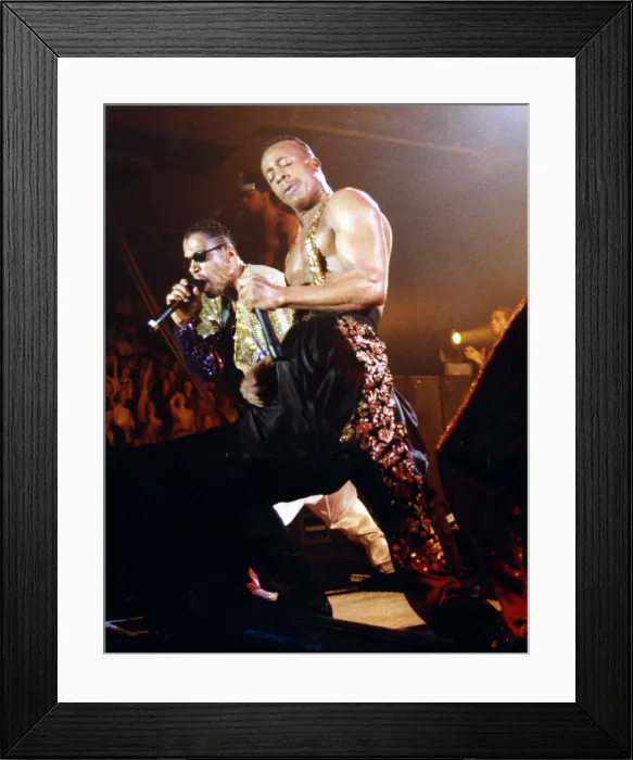 Framed Print : American singer MC Hammer performs in concert at the Whitley Bay Ice Rink, Tyne and Wear