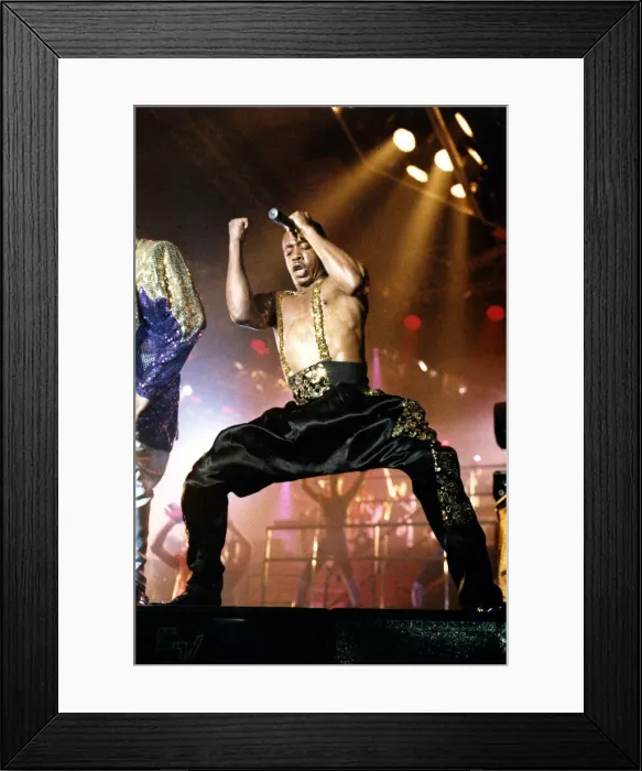 Framed Print : American singer MC Hammer performs in concert at the Whitley Bay Ice Rink, Tyne and Wear Framed Print : American singer MC Hammer performs in concert at the Whitley Bay Ice Rink, Tyne and Wear