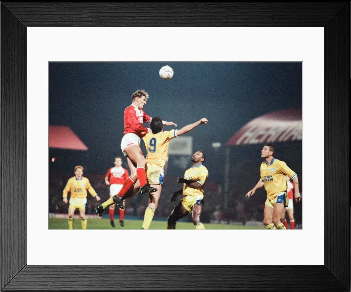 Framed Print : Middlesbrough 0-2 Leeds, Division Two league match at Ayresome Park