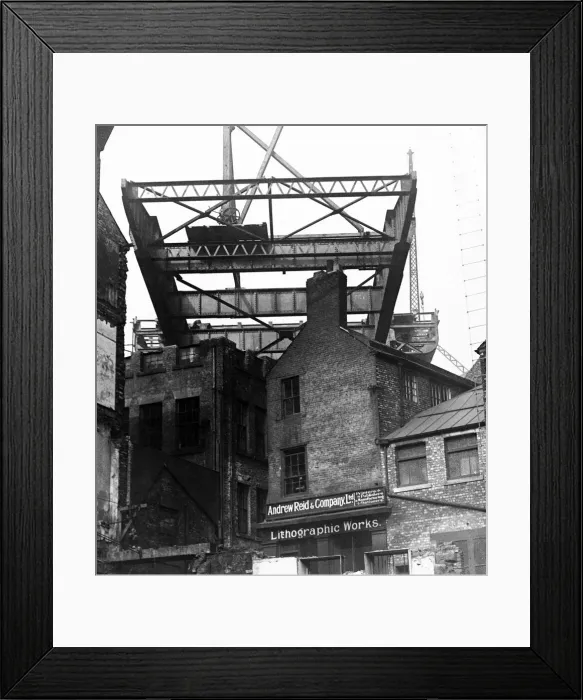 Framed Print : The construction of the new Tyne Bridge. Tyne and Wear, 17th March 1927 Framed Print : The construction of the new Tyne Bridge. Tyne and Wear, 17th March 1927