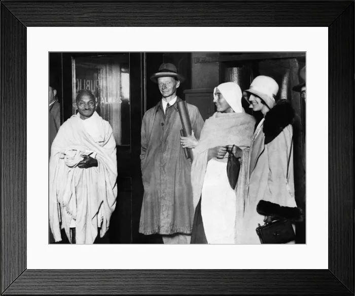 Framed Print : Mohandas Mahatma'Gandhi, leader of the Indian independence movement in