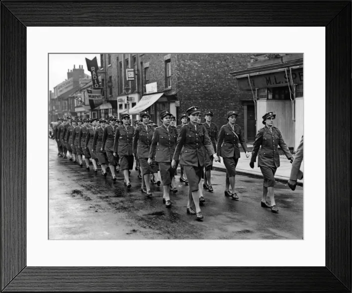 Framed Print : Victory Day Parade in Teesside. 8th May 1945 Framed Print : Victory Day Parade in Teesside. 8th May 1945