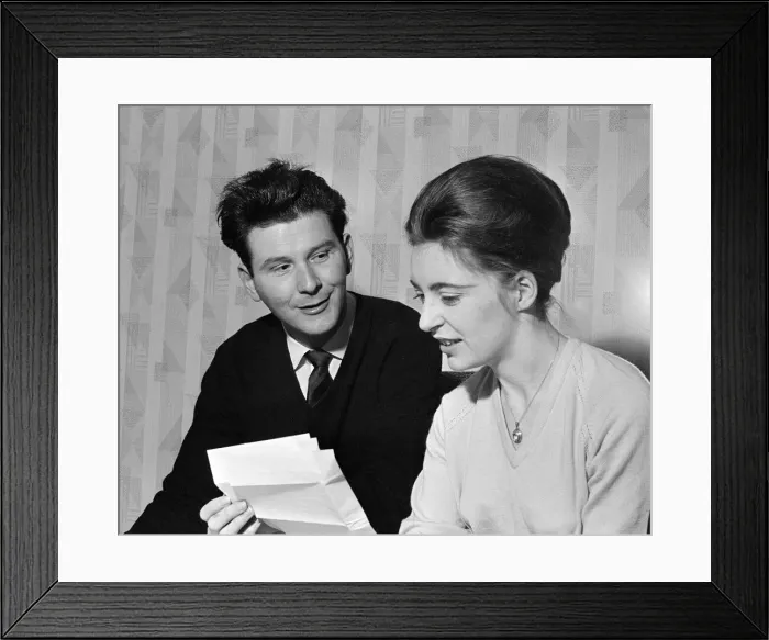 Framed Print : Conservative MP for Smethwick, Peter Griffiths and his wife Jeannette. 9th November 1964