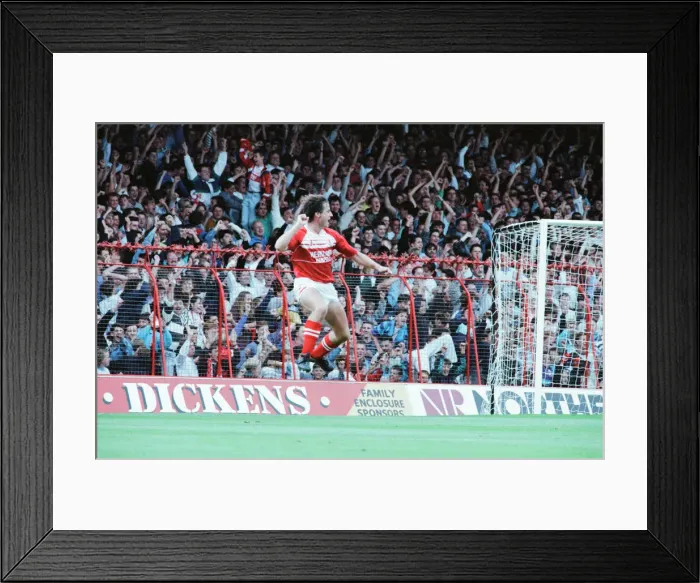 Framed Print : Middlesbrough 3-3 Sheffield United, Division Two league match at Ayresome Park