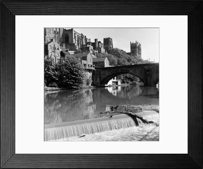 Framed Print : Durham City, County Durham. Durham Cathedral and the River Wear. 24th May 1969 Framed Print : Durham City, County Durham. Durham Cathedral and the River Wear. 24th May 1969
