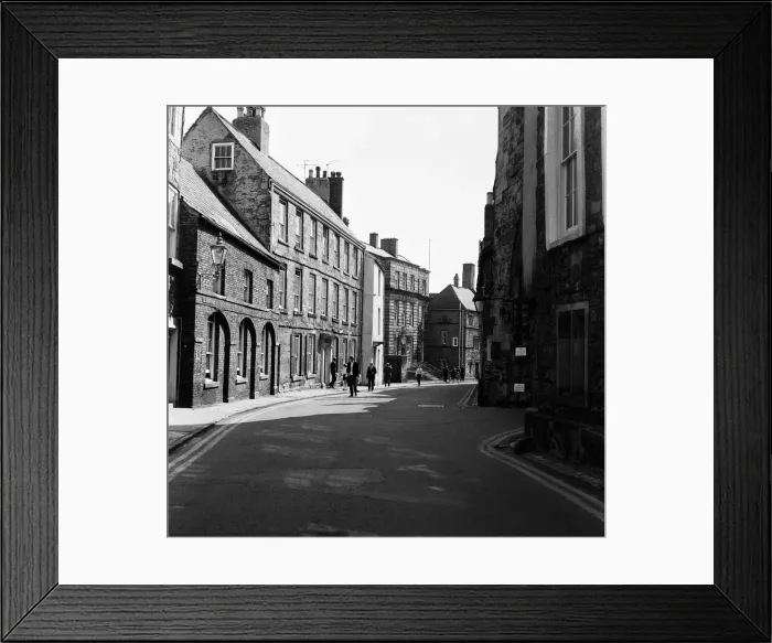 Framed Print : A view looking down North Bailey in Durham City, County Durham. 24th May 1969 Framed Print : A view looking down North Bailey in Durham City, County Durham. 24th May 1969