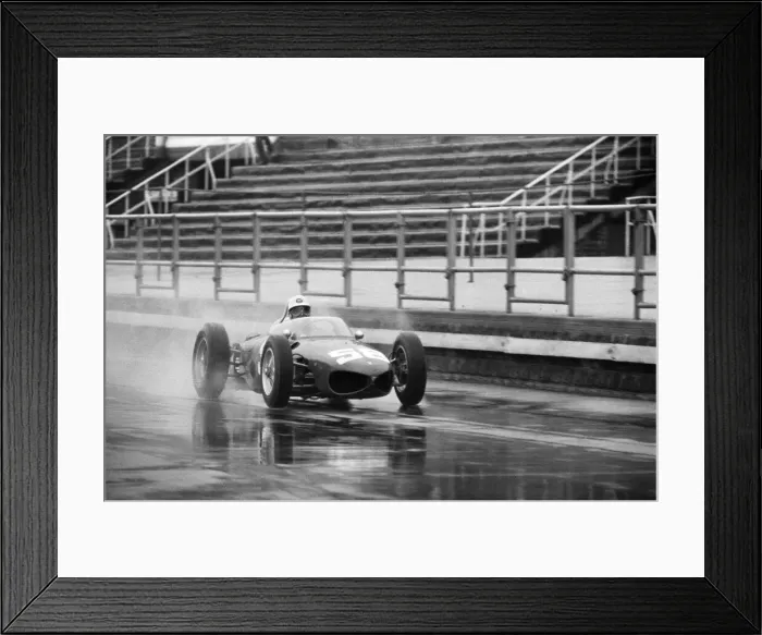 Framed Print : British Grand Prix Formula One motor racing at the Aintree Circuit near Liverpool