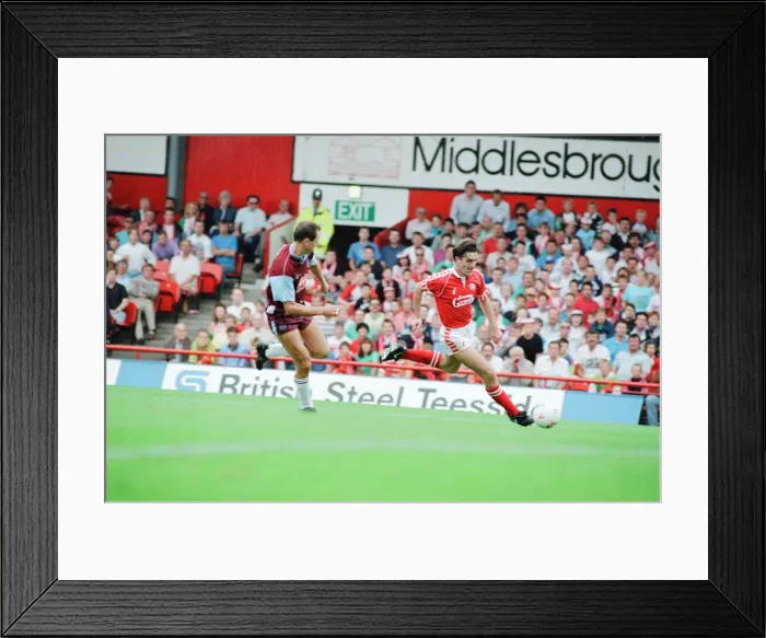 Framed Print : Middlesbrough 0-0 West Ham, Division Two league match at Ayresome Park Framed Print : Middlesbrough 0-0 West Ham, Division Two league match at Ayresome Park