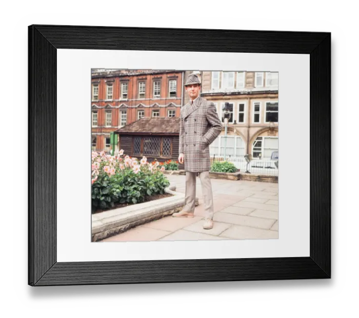Framed Print : Mens autumn - winter fashion 1966 Series of images taken in around Regent Street