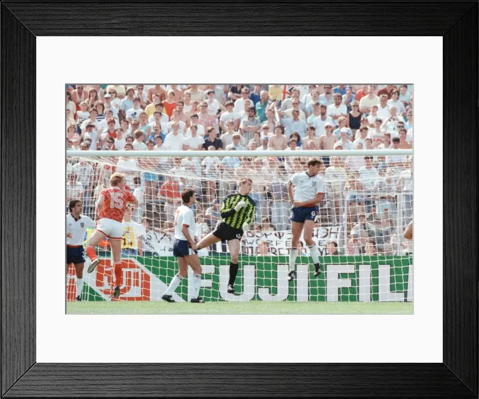 Framed Print : England v Soviet Union 1-3 1988 European Championships, Hanover Germany Group Match B