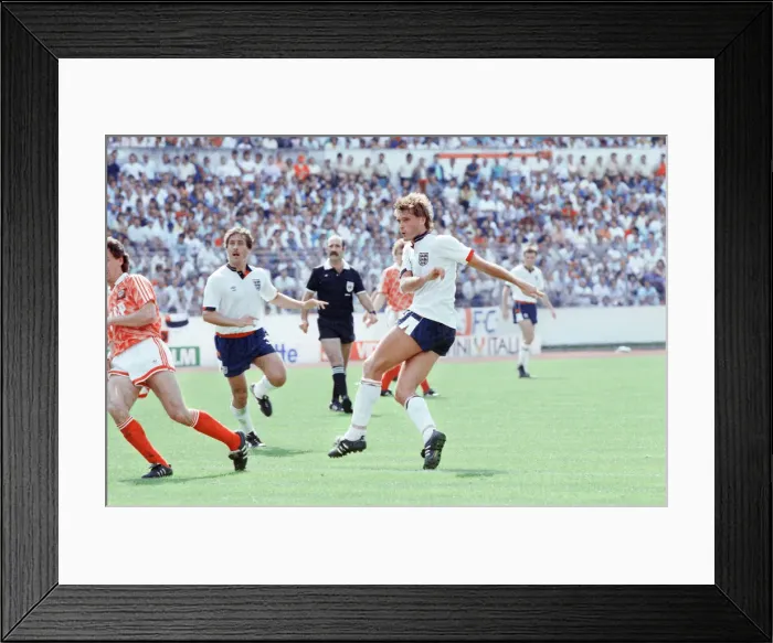 Framed Print : England v Soviet Union 1-3 1988 European Championships, Hanover Germany Group Match B
