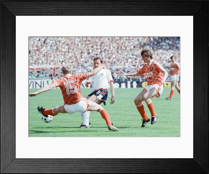 Framed Print : England v Soviet Union 1-3 1988 European Championships, Hanover Germany Group Match B