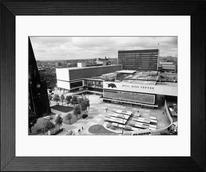 Framed Print : Bull Ring Shopping Centre, Birmingham, 10th June 1964 Framed Print : Bull Ring Shopping Centre, Birmingham, 10th June 1964