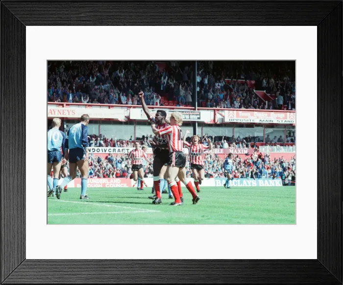 Framed Print : Sunderland 2-1 Middlesbrough, Division Two league match at Roker Park Framed Print : Sunderland 2-1 Middlesbrough, Division Two league match at Roker Park
