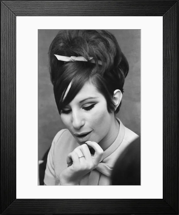 Framed Print : Barbra Streisand, Actress and Singer, Photo-call, London, 20th March 1966 Framed Print : Barbra Streisand, Actress and Singer, Photo-call, London, 20th March 1966