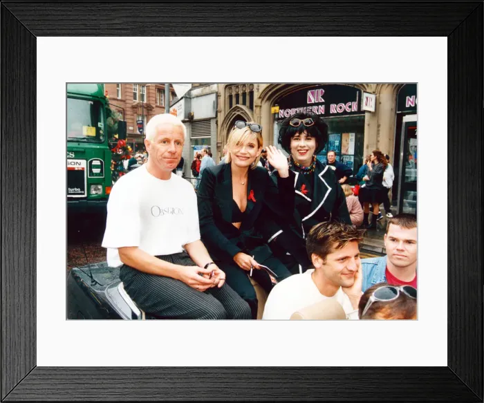 Framed Print : Michelle Collins at Manchester Pride. 25th August 1995 Framed Print : Michelle Collins at Manchester Pride. 25th August 1995