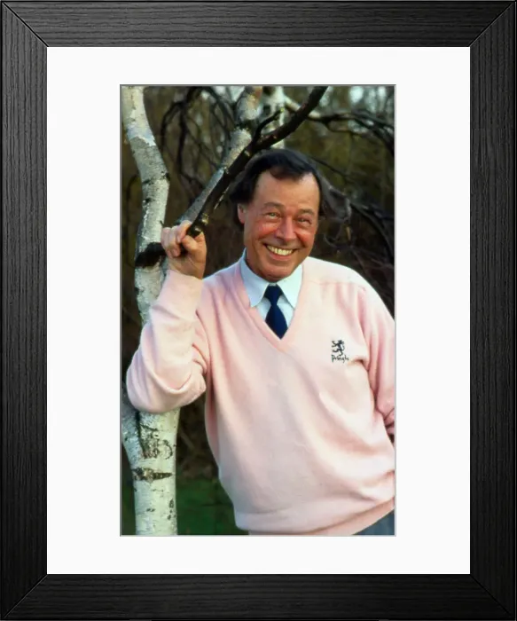 Framed Print : Bill Treacher leaning against tree January 1987 Framed Print : Bill Treacher leaning against tree January 1987