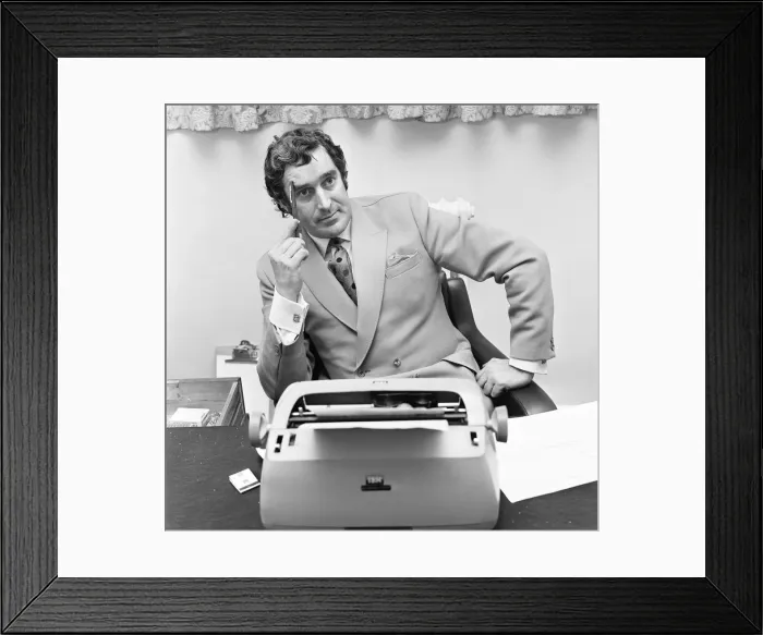Framed Print : Terry Nation script writer for the BBC science fiction series Dr Who and creator of