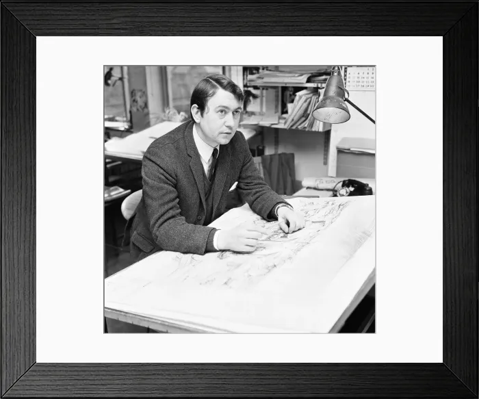 Framed Print : Paul Allen BBC set designer for the BBC science fiction series Dr Who