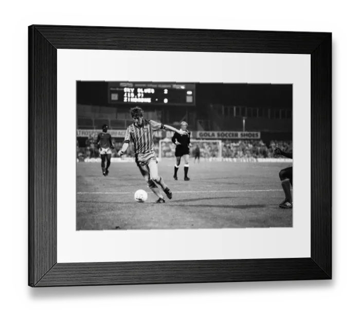 Framed Print : Coventry City v Zimbabwe, Pre Season Friendly at Highfield Road, Friday 19th August 1983