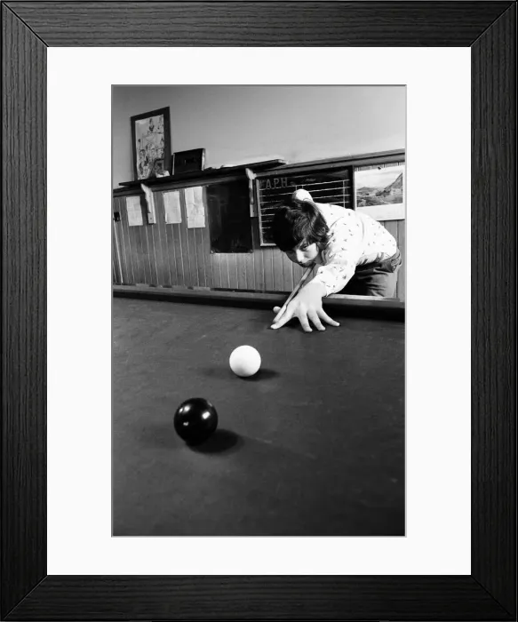 Framed Print : John Parrott, Snooker Player, 15th April 1978. Aged 13 years old Framed Print : John Parrott, Snooker Player, 15th April 1978. Aged 13 years old