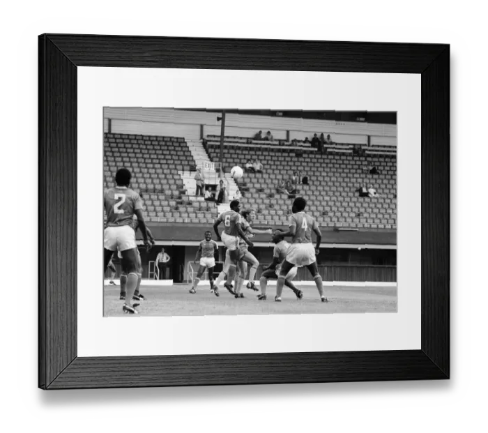 Framed Print : Coventry City v Zimbabwe, Pre Season Friendly at Highfield Road, Friday 19th August 1983