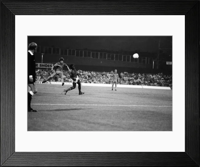 Framed Print : Coventry City v Zimbabwe, Pre Season Friendly at Highfield Road, Friday 19th August 1983
