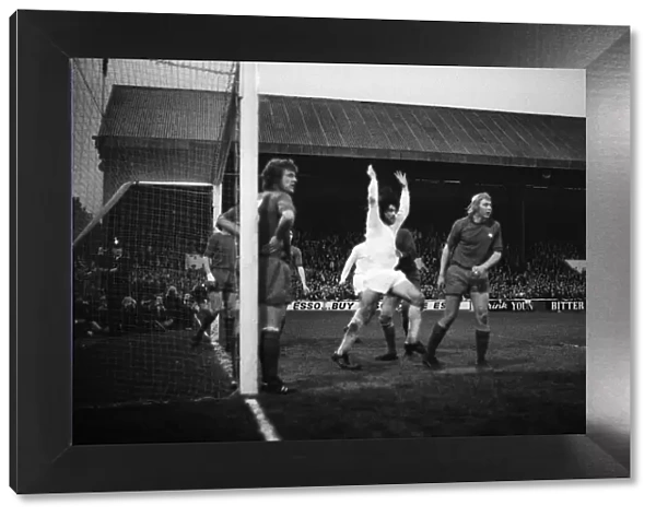 Birmingham City footballer Bob Latchford heads the winning goal past Leyton Orient