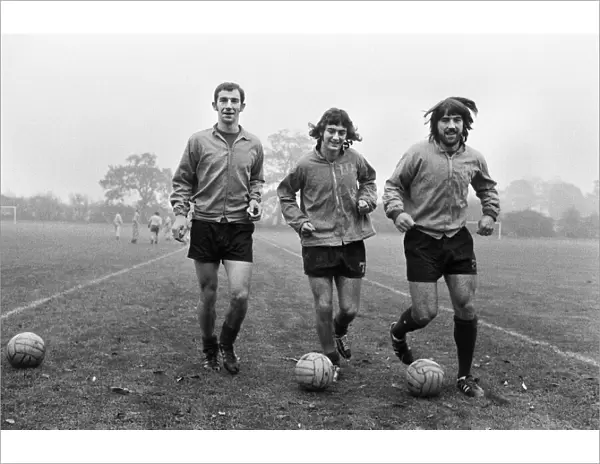 Birmingham City footballers left to right: Bob Hatton the new signing from Carlisle