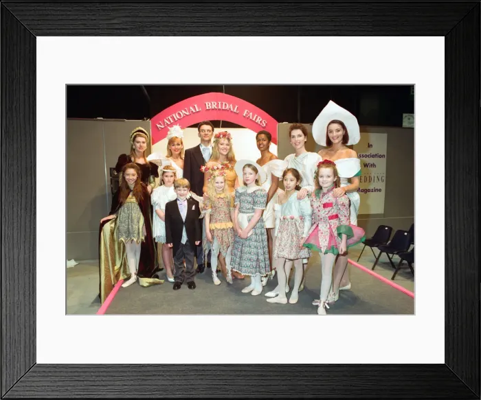 Framed Print : The National Bridal Fair held at the NEC. 14th February 1992 Framed Print : The National Bridal Fair held at the NEC. 14th February 1992