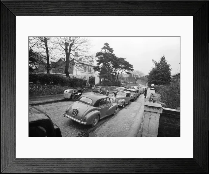 Framed Print : Birmingham, Street Scene, 27th December 1959 Framed Print : Birmingham, Street Scene, 27th December 1959