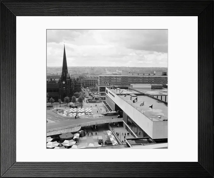 Framed Print : Bull Ring Shopping Centre, Birmingham, 10th June 1964 Framed Print : Bull Ring Shopping Centre, Birmingham, 10th June 1964