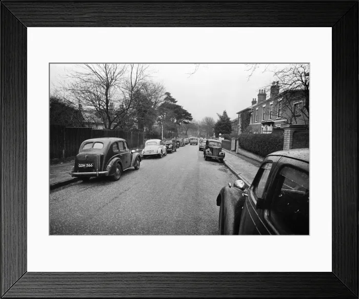 Framed Print : Birmingham, Street Scene, 27th December 1959 Framed Print : Birmingham, Street Scene, 27th December 1959