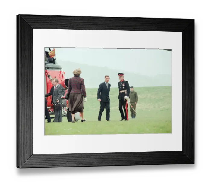 Framed Print : Prince Charles visits Rosecroft Secondary School, Loftus, Saltburn-By-the-Sea