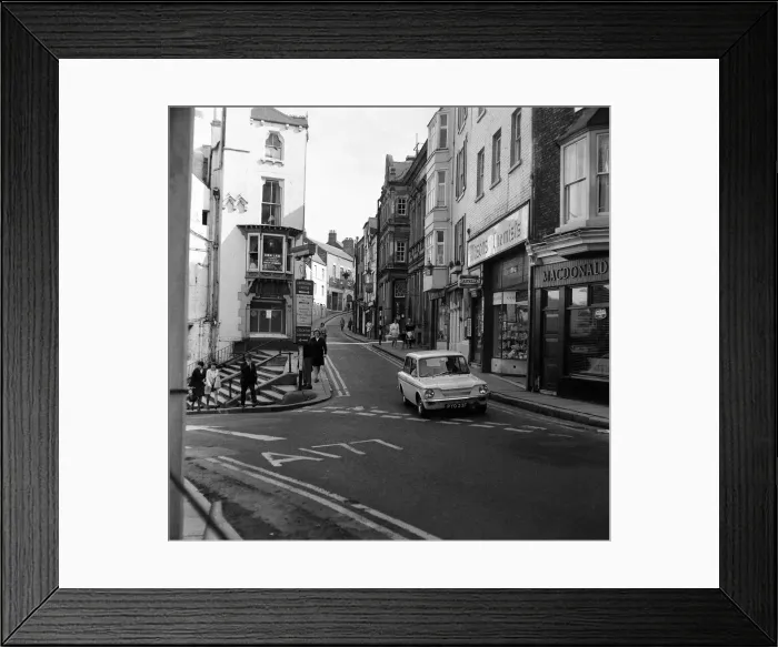 Framed Print : Saddler Street in Durham City, County Durham. 24th May 1969 Framed Print : Saddler Street in Durham City, County Durham. 24th May 1969