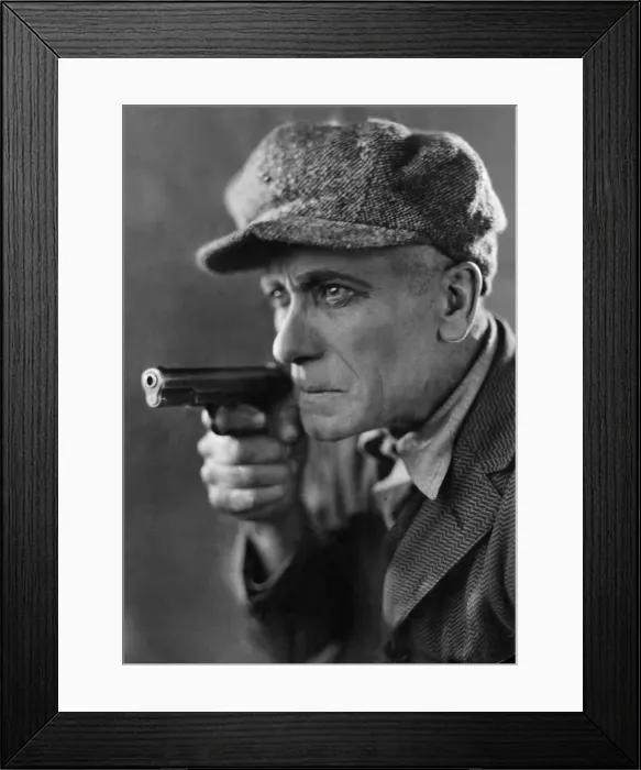 Framed Print : Actor Brinsley Shaw seen here posing as Benny the Duck, a criminal in the King Vidor film Framed Print : Actor Brinsley Shaw seen here posing as Benny the Duck, a criminal in the King Vidor film
